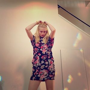 Short silk dress made by joie